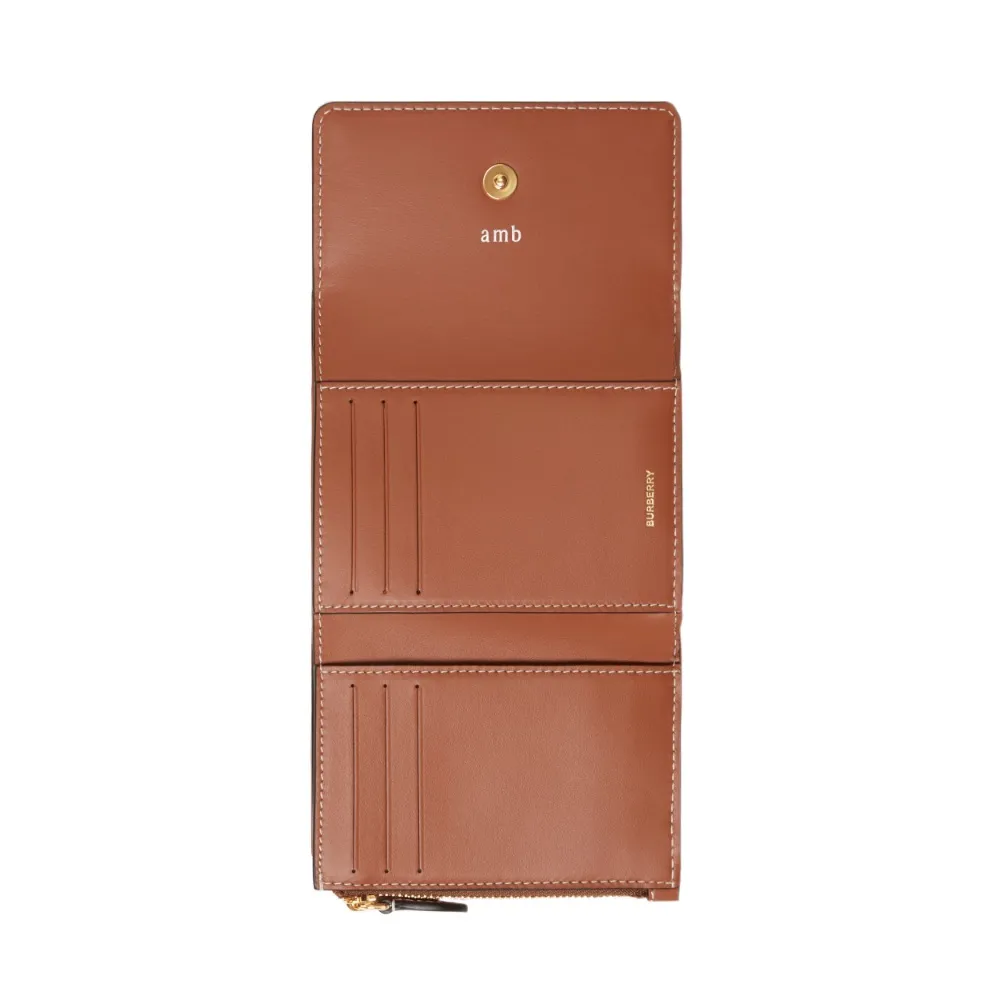 Small Check Folding Wallet