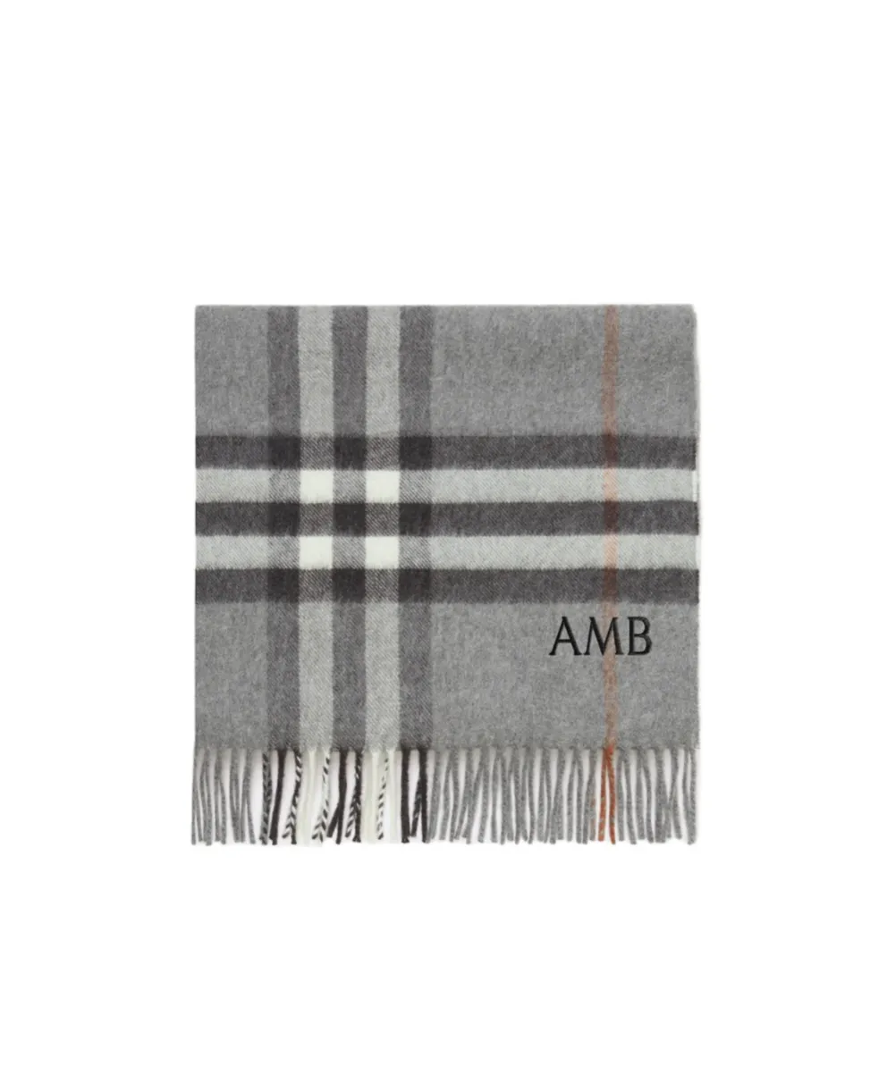 Check Cashmere Scarf