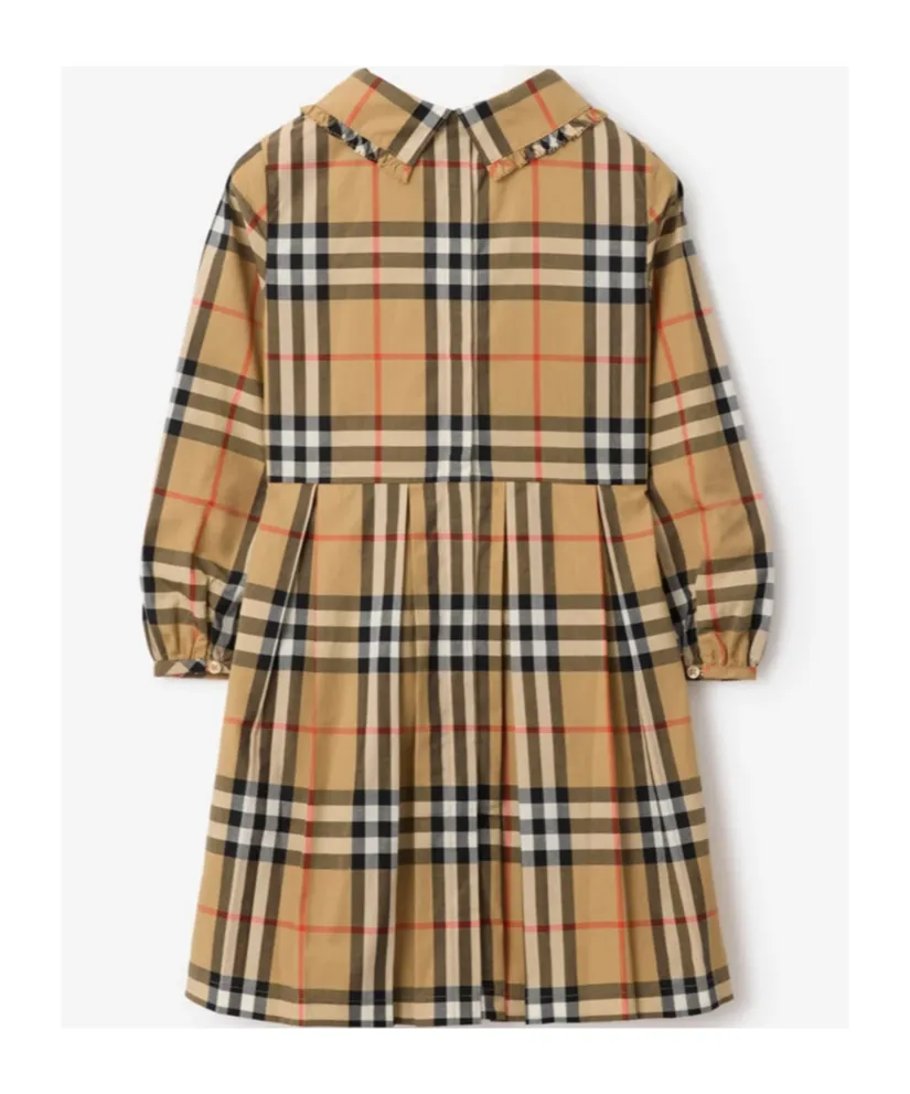 Check Cotton Poplin Dress