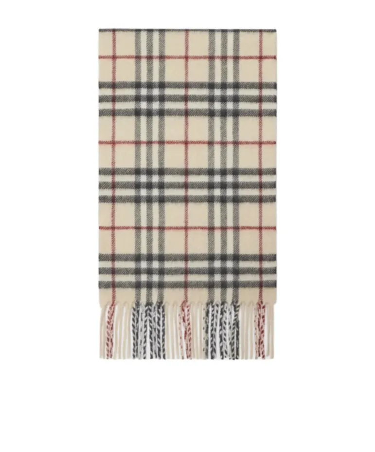 Check Cashmere Scarf