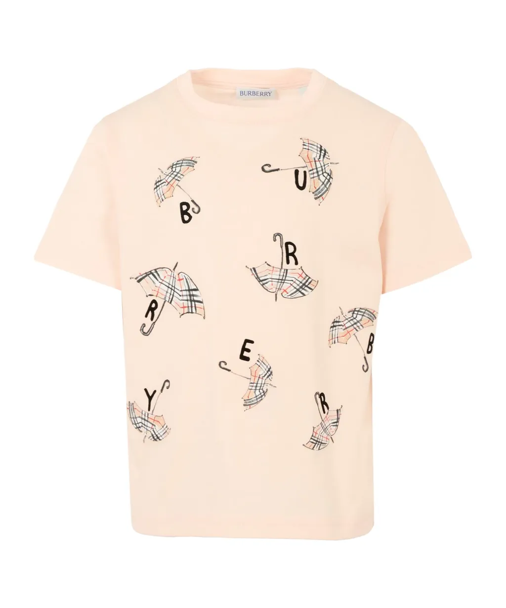 Umbrella Logo Cotton T-Shirt