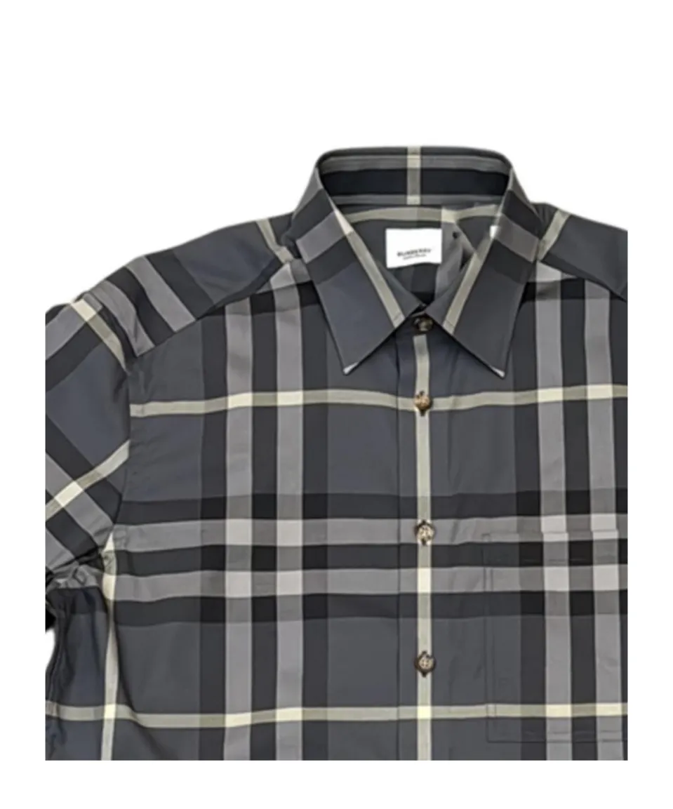 Plaid Short-Sleeved Shirt