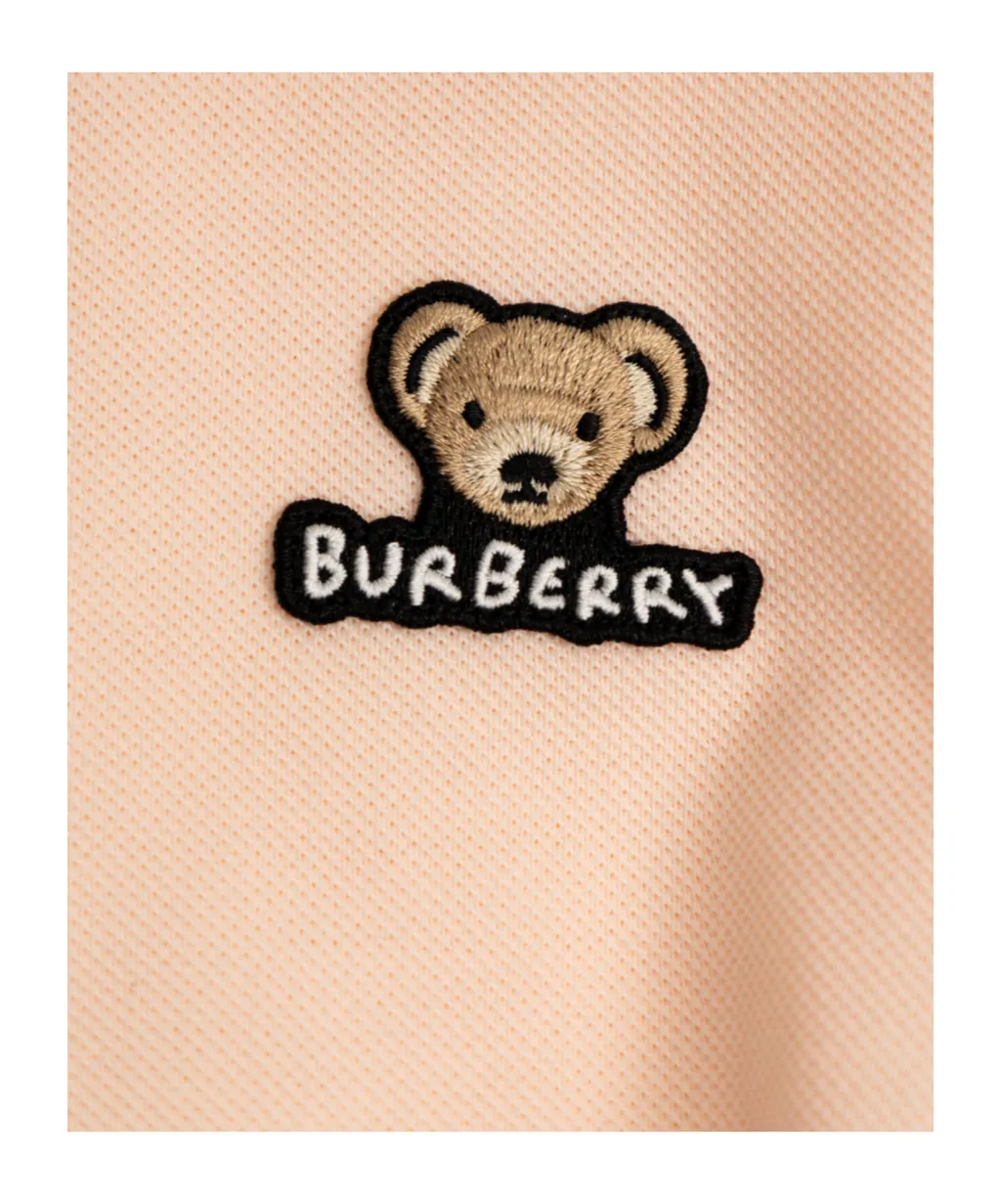 Logo Embroidered Belted Dress