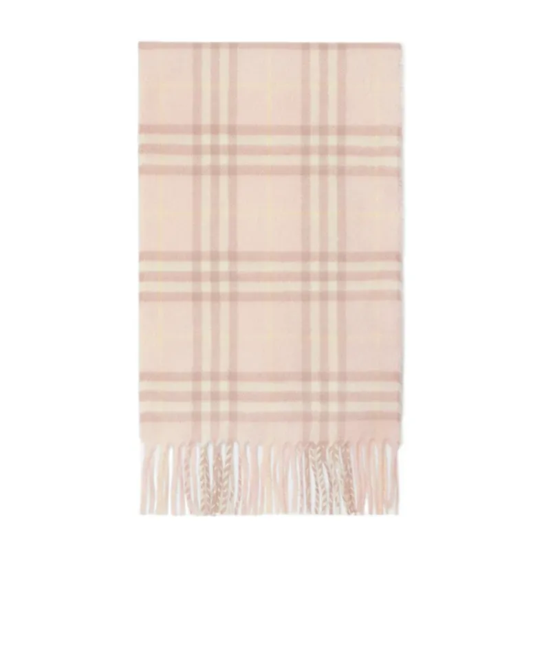 Checked Cashmere Scarf