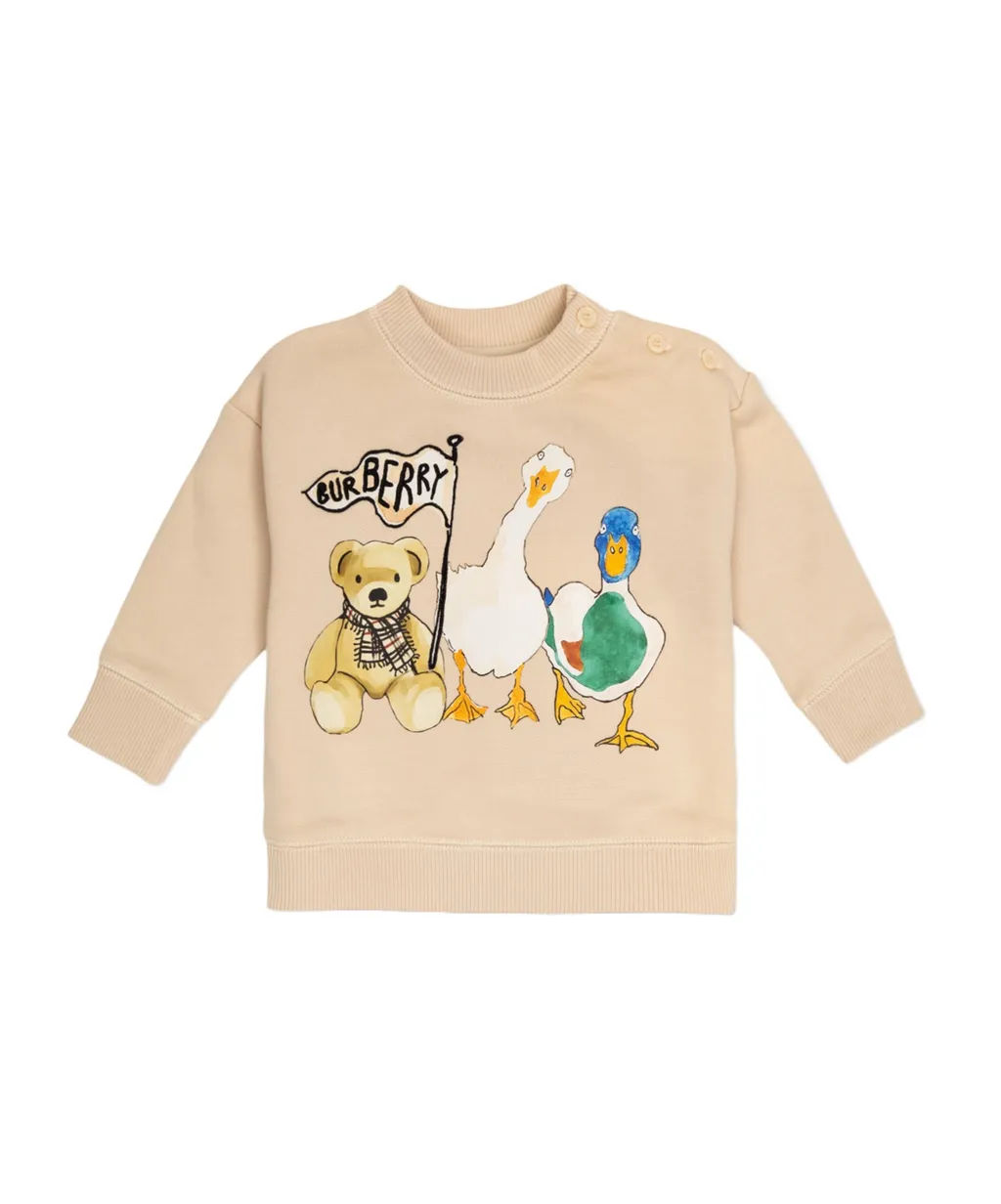 Logo Embroidered Crewneck Sweatshirt