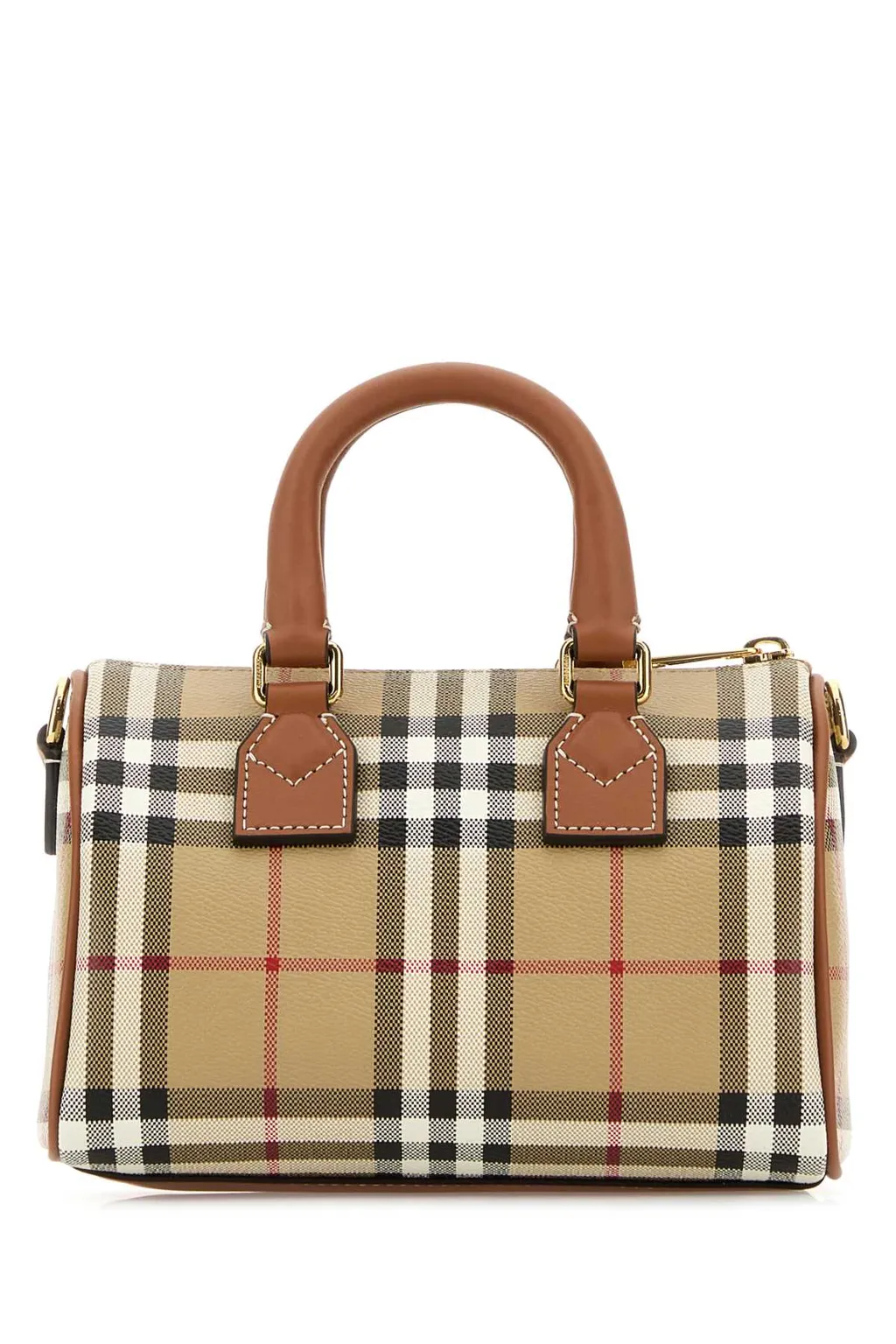 Checked Zipped Tote Bag