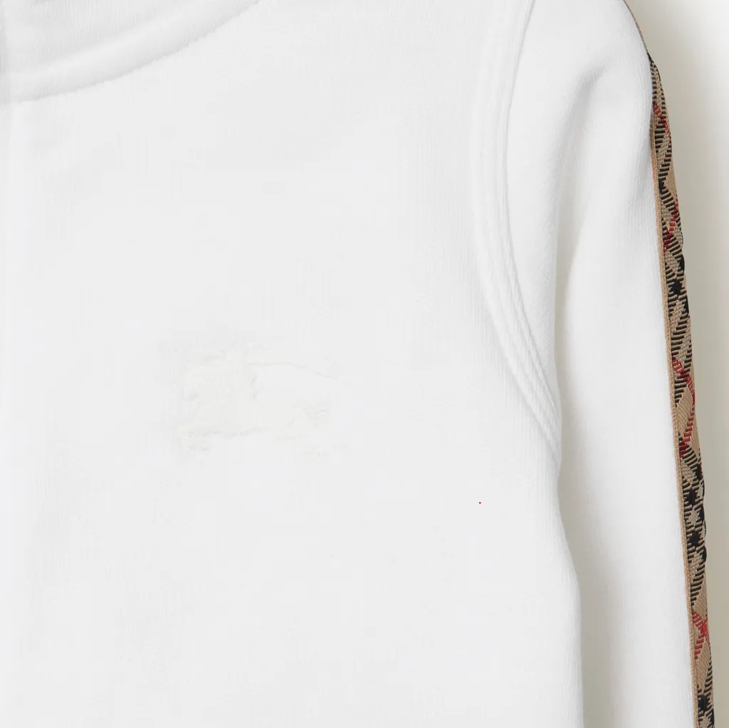 Check Trim Zip Hoodie