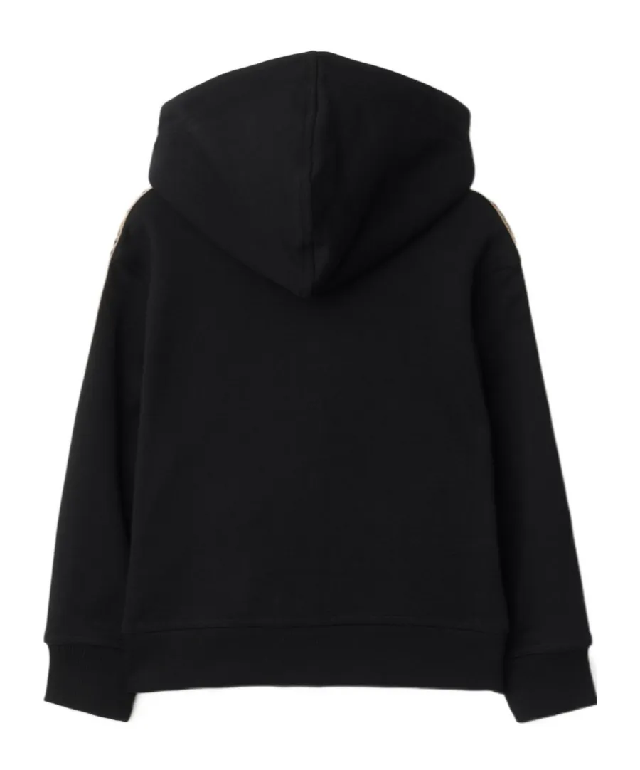 Check Trim Zip Hoodie
