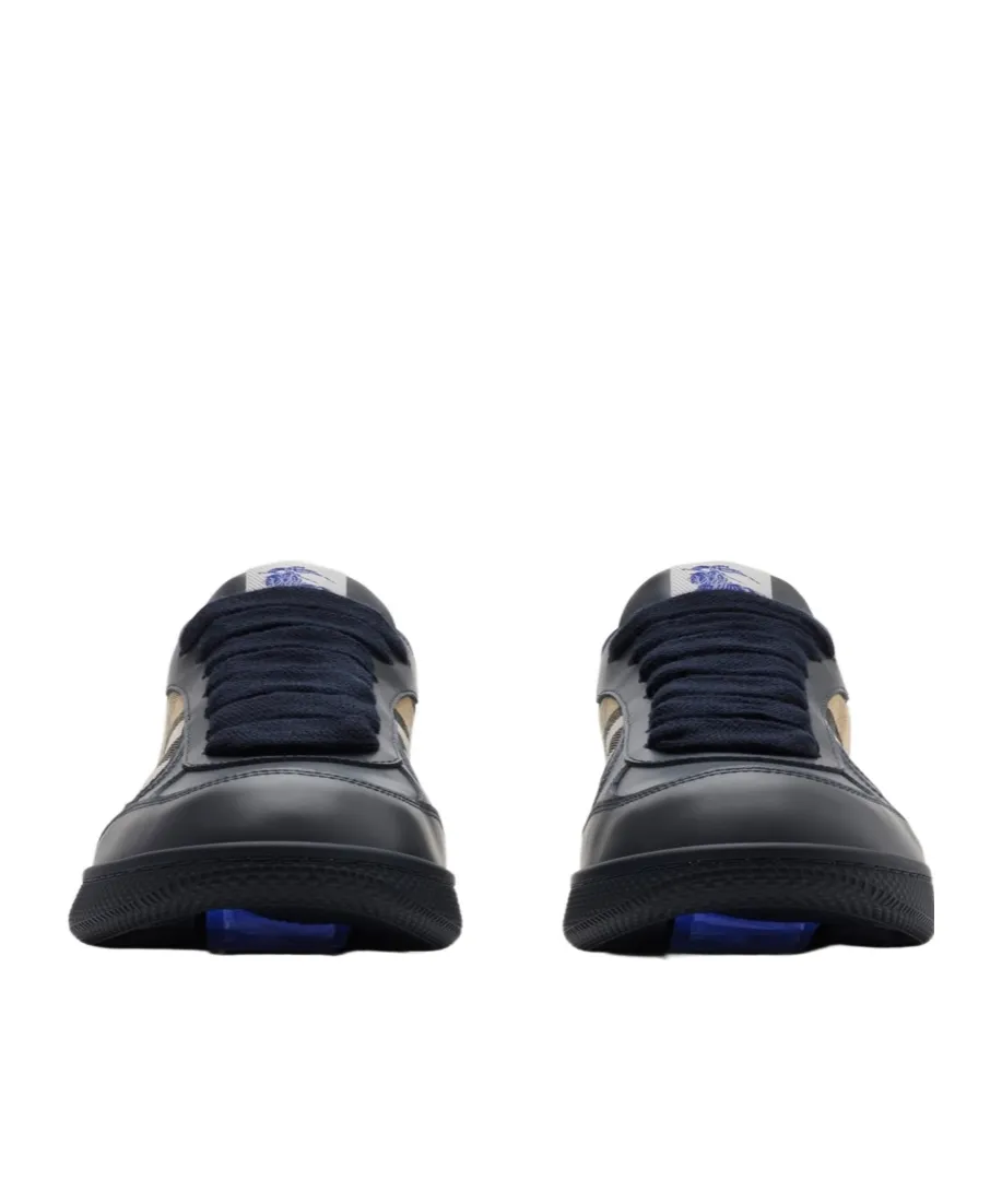 Checked Lace-Up Sneakers