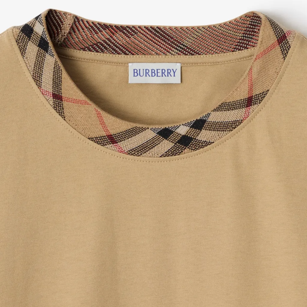Check-Trim Short Sleeved T-Shirt