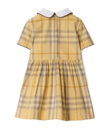 Check-Print Cotton Dress