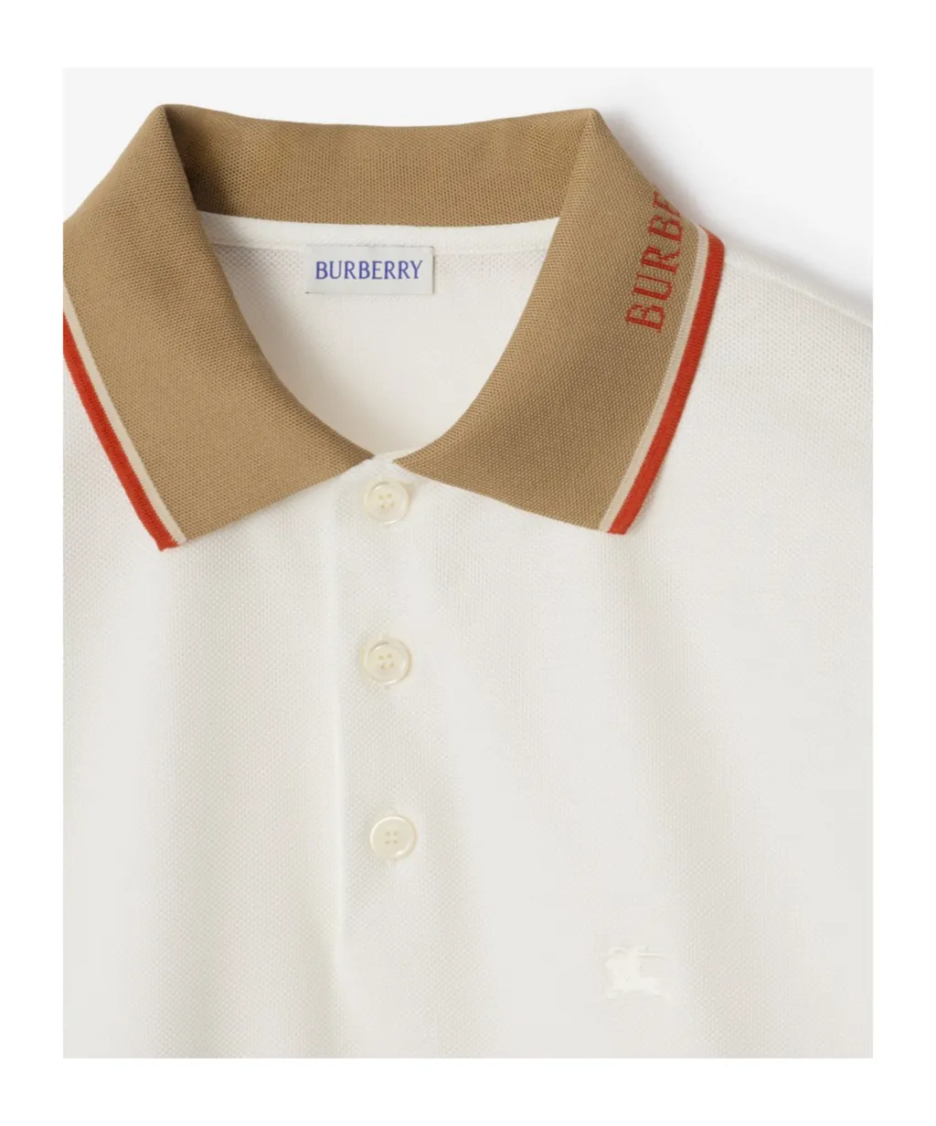 Logo Collar Cotton Polo Shirt