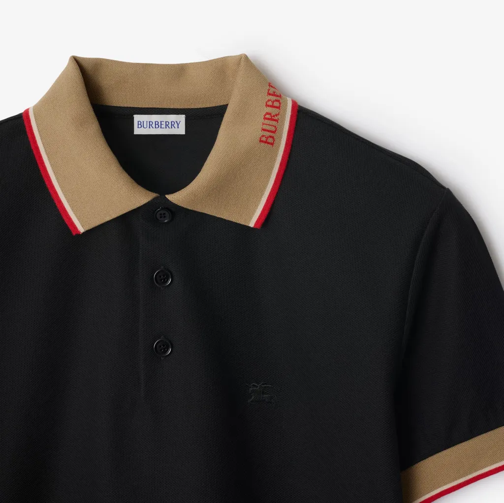 Logo Embroidered Short Sleeved Polo Shirt