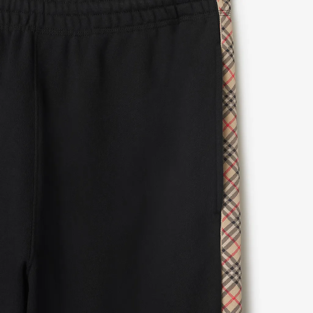 Check Detailed Straight-Leg Track Pants