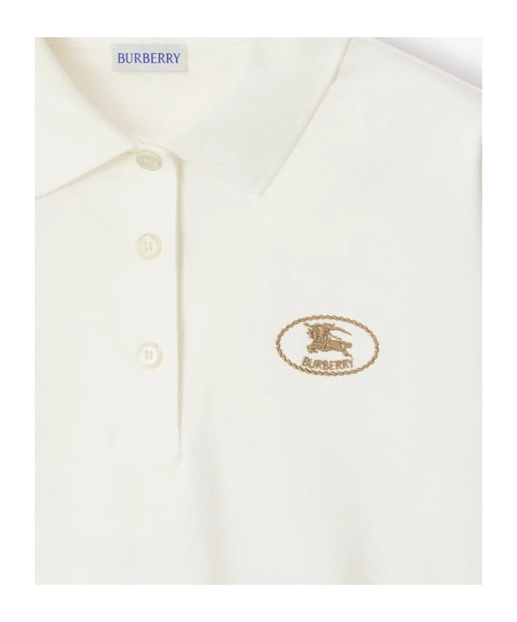 Logo Embroidered Short Sleeved Polo Shirt