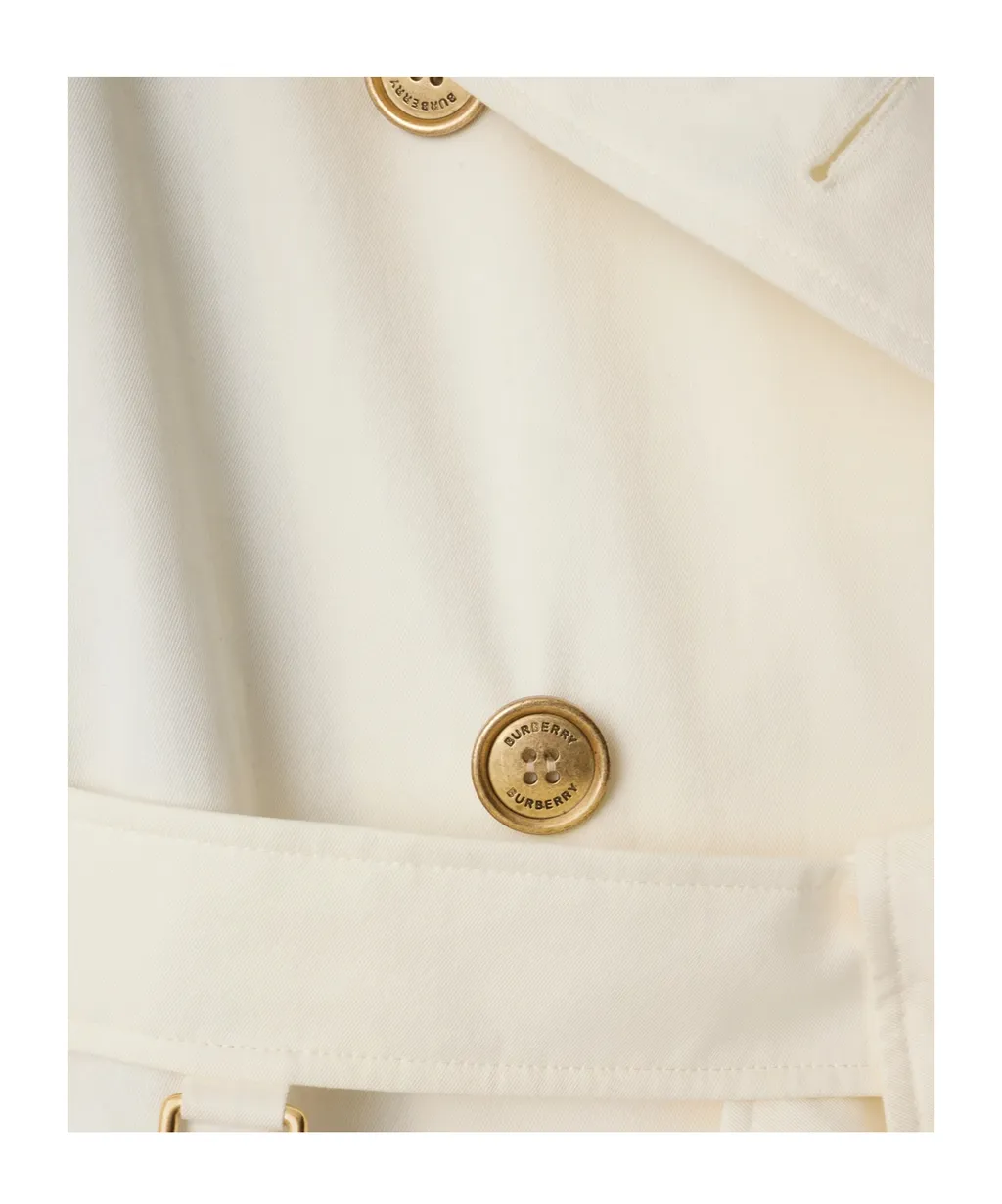 Double Breasted Gabardine Kensington Trench Coat