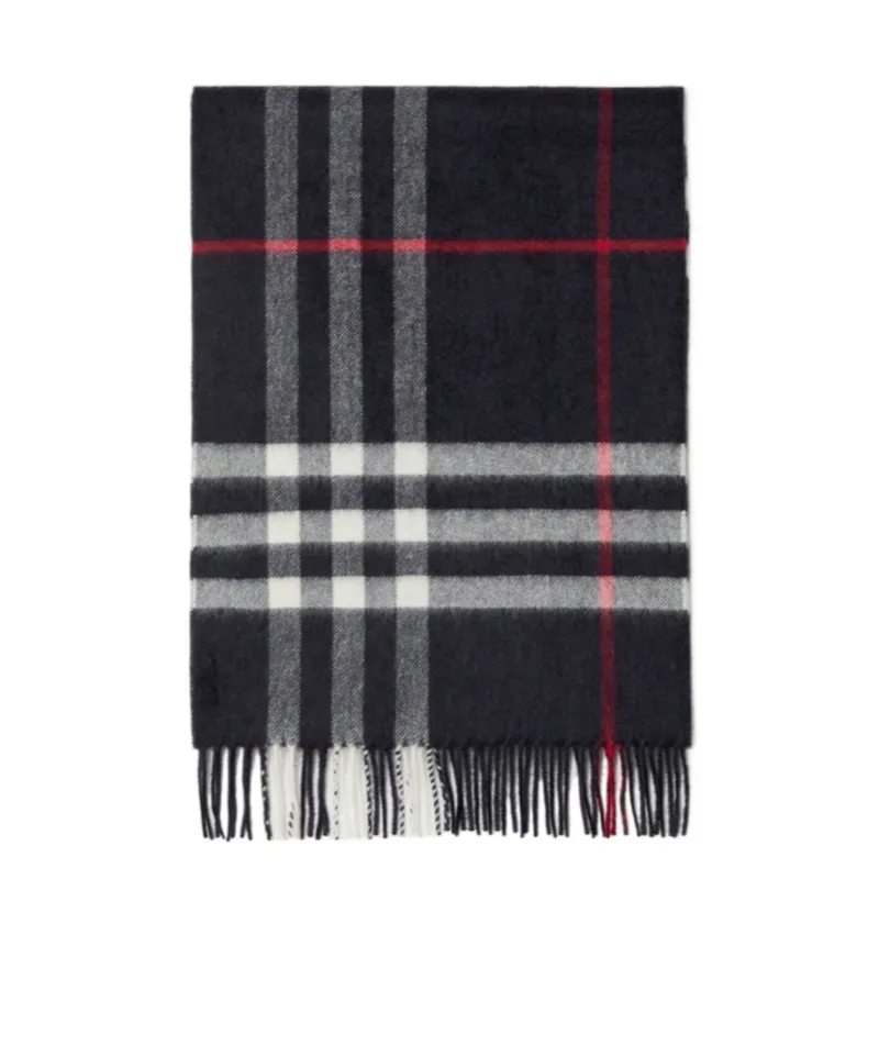 Check Cashmere Scarf