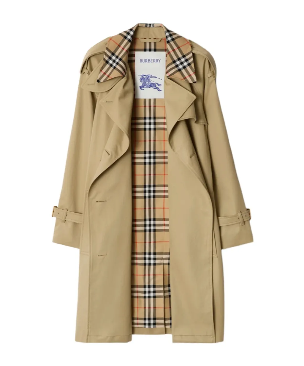 Double Breasted Belted Trench Coat