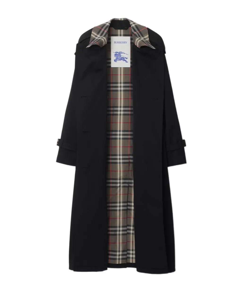 Long Check Collar Castleford Trench Coat