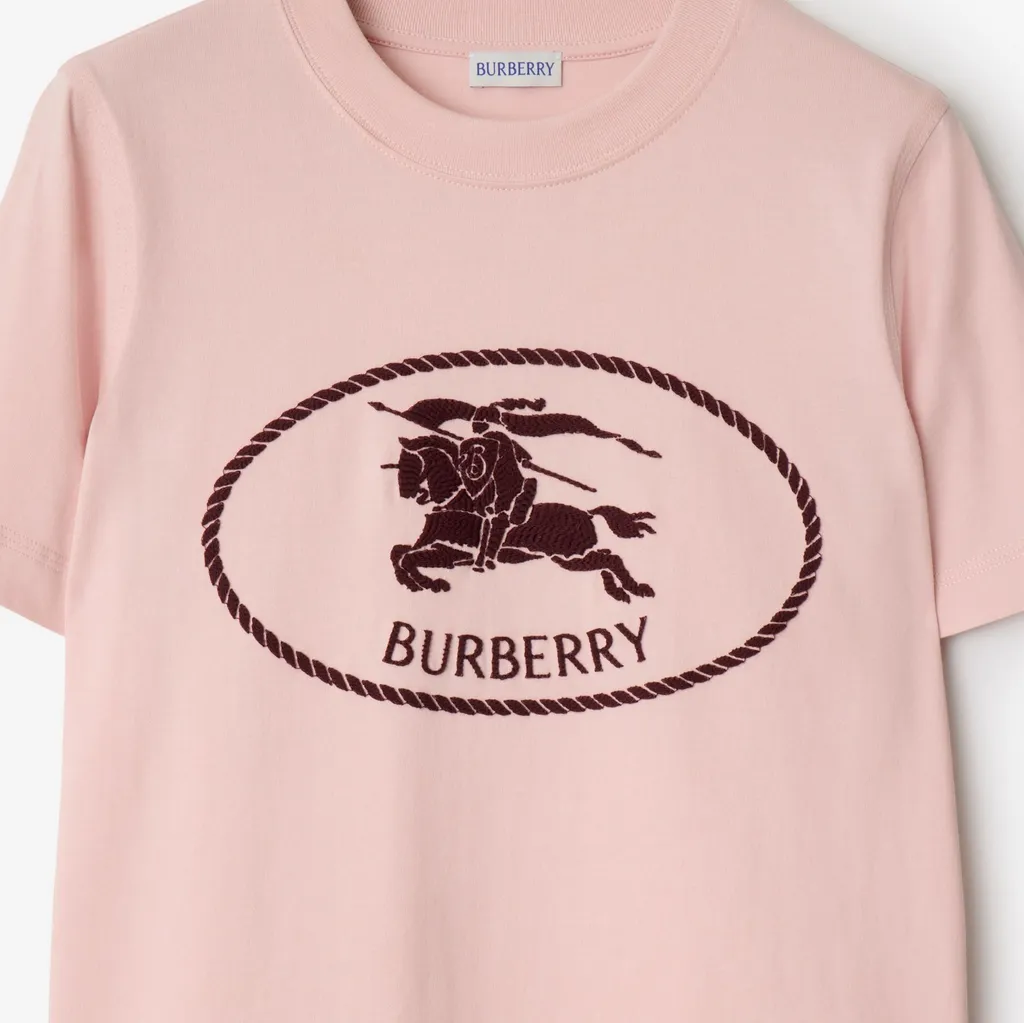 Knight Stamp Cotton T-Shirt