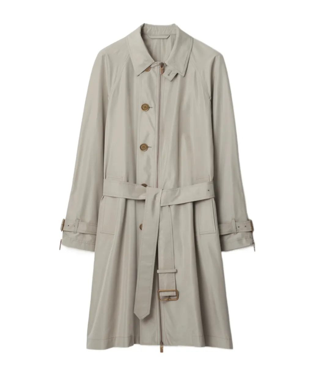Single-Breasted Belted Coat