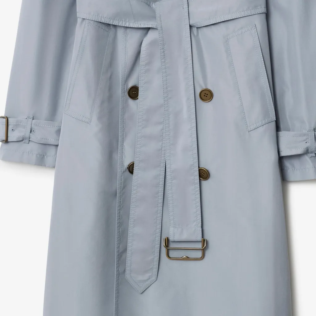 Double Breasted Belted Long Trench Coat