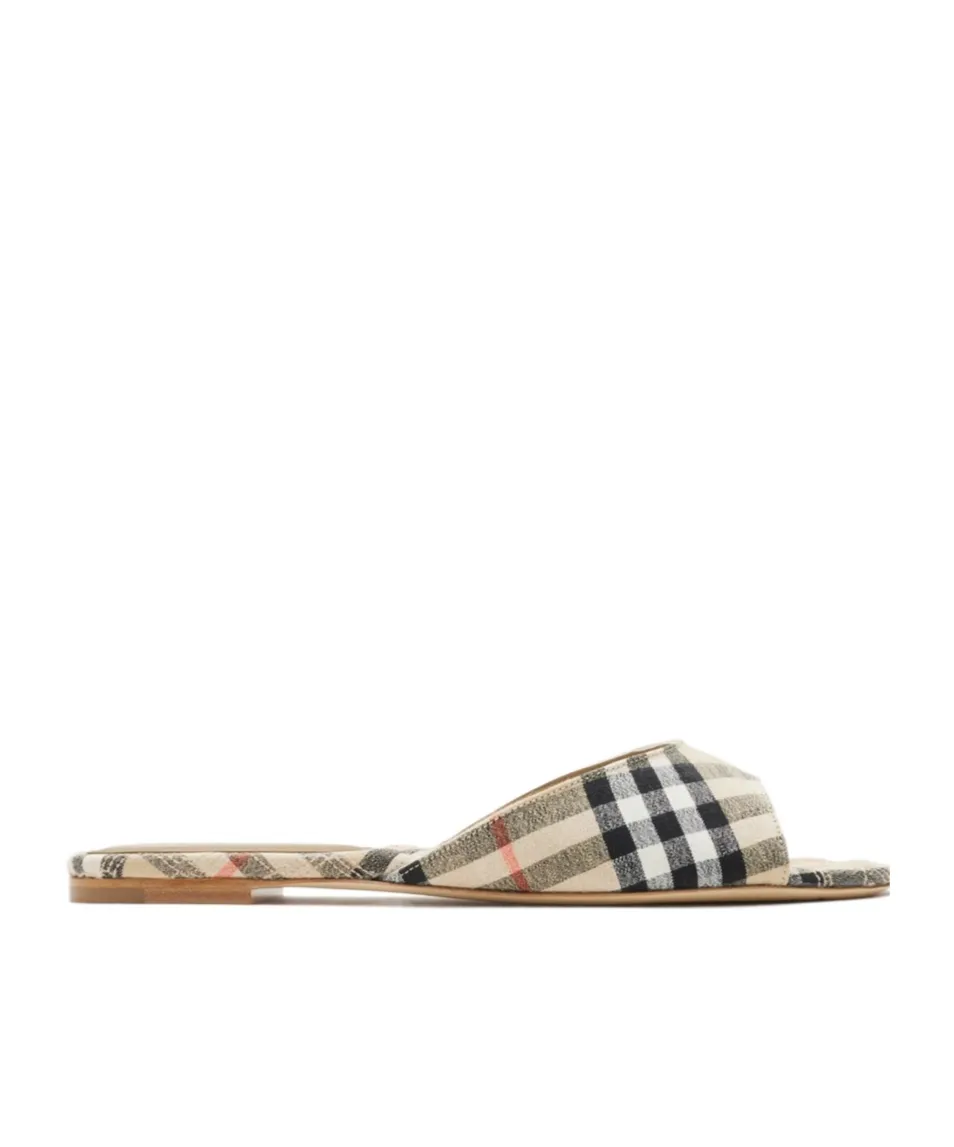 Mews Checked Slip-On Slides