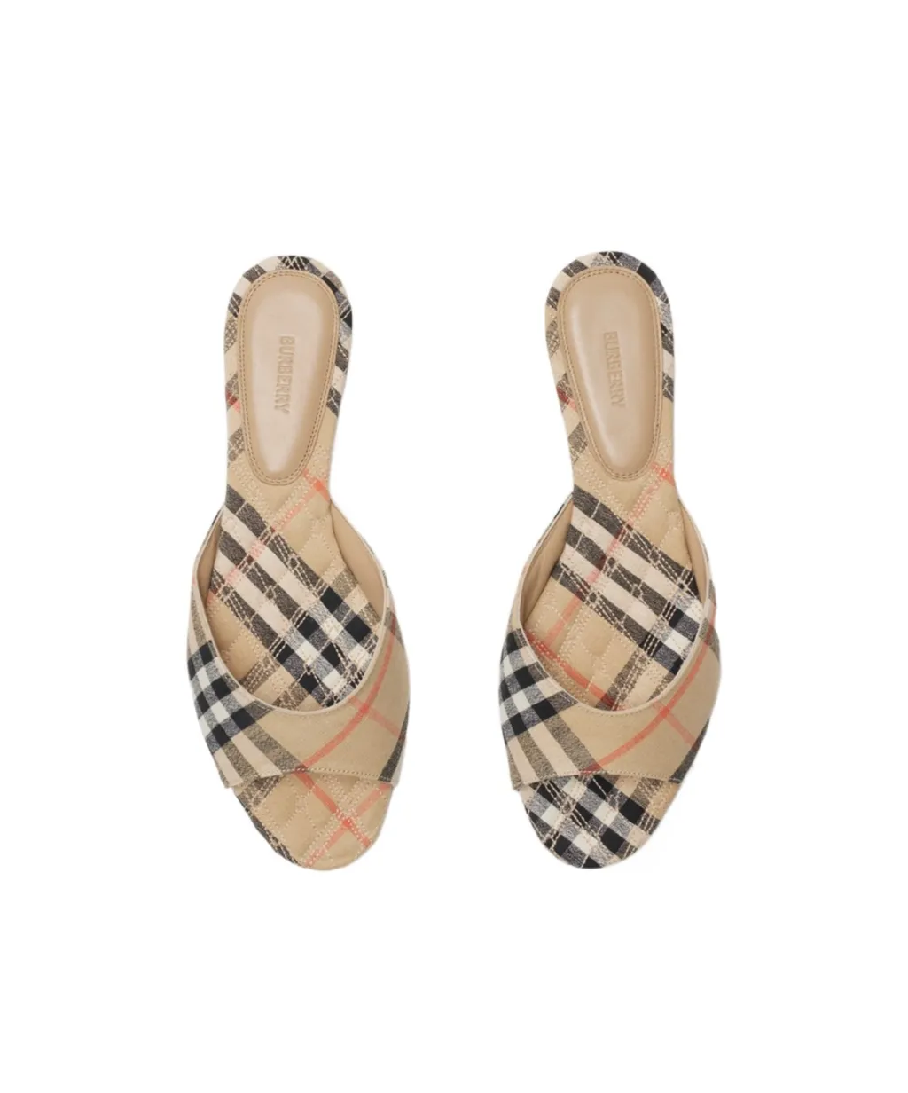 Mews Checked Slip-On Slides