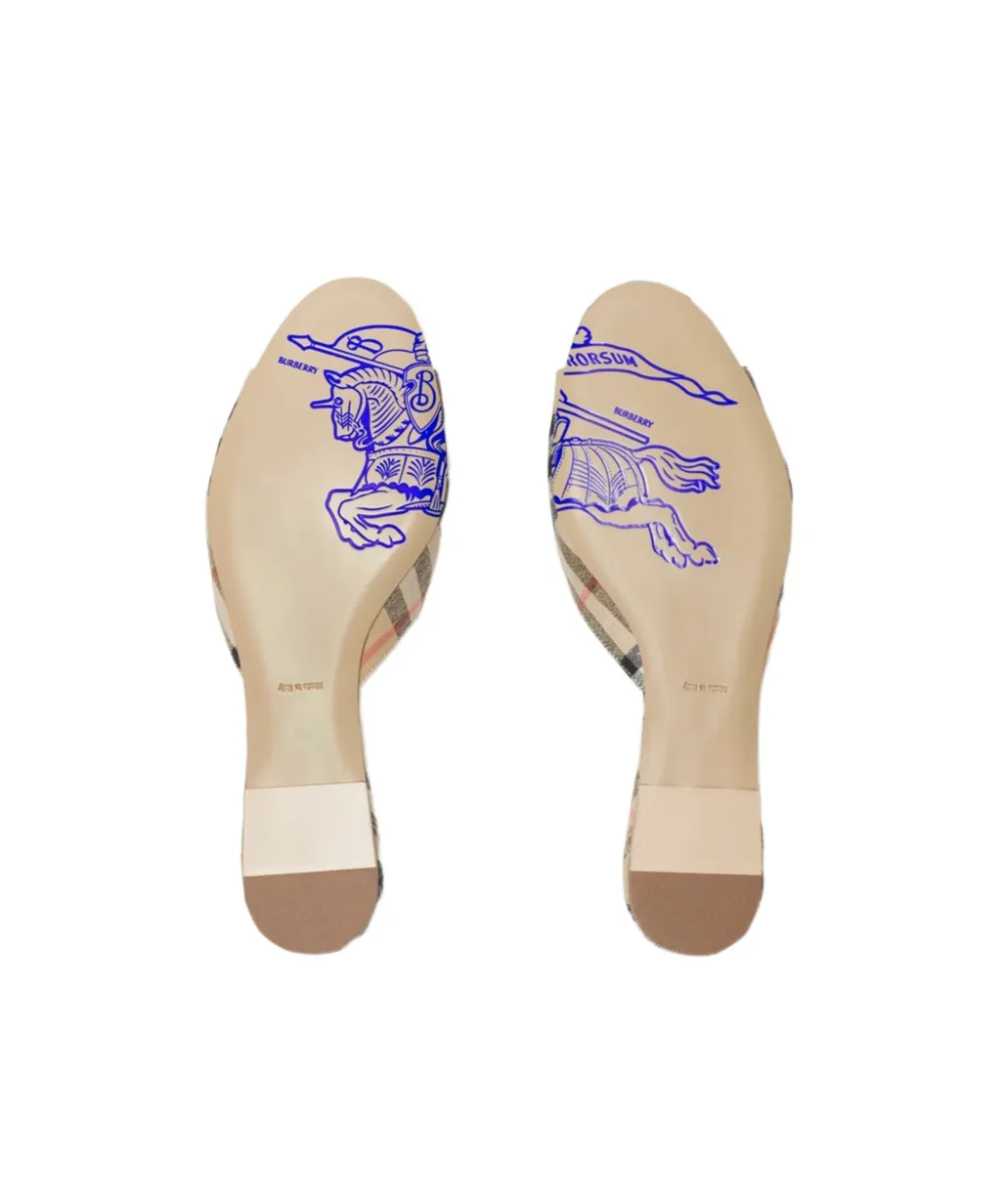 Mews Checked Slip-On Slides