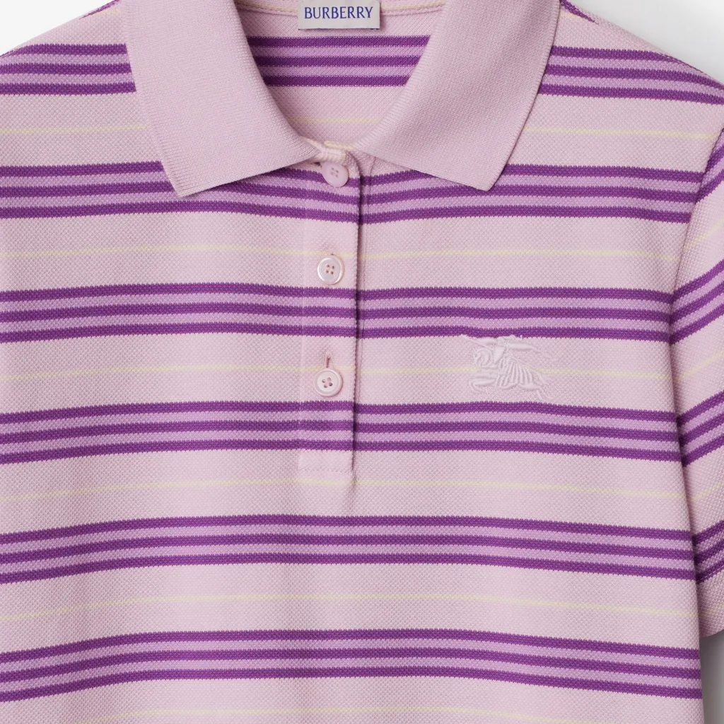 Striped Cotton Polo Shirt