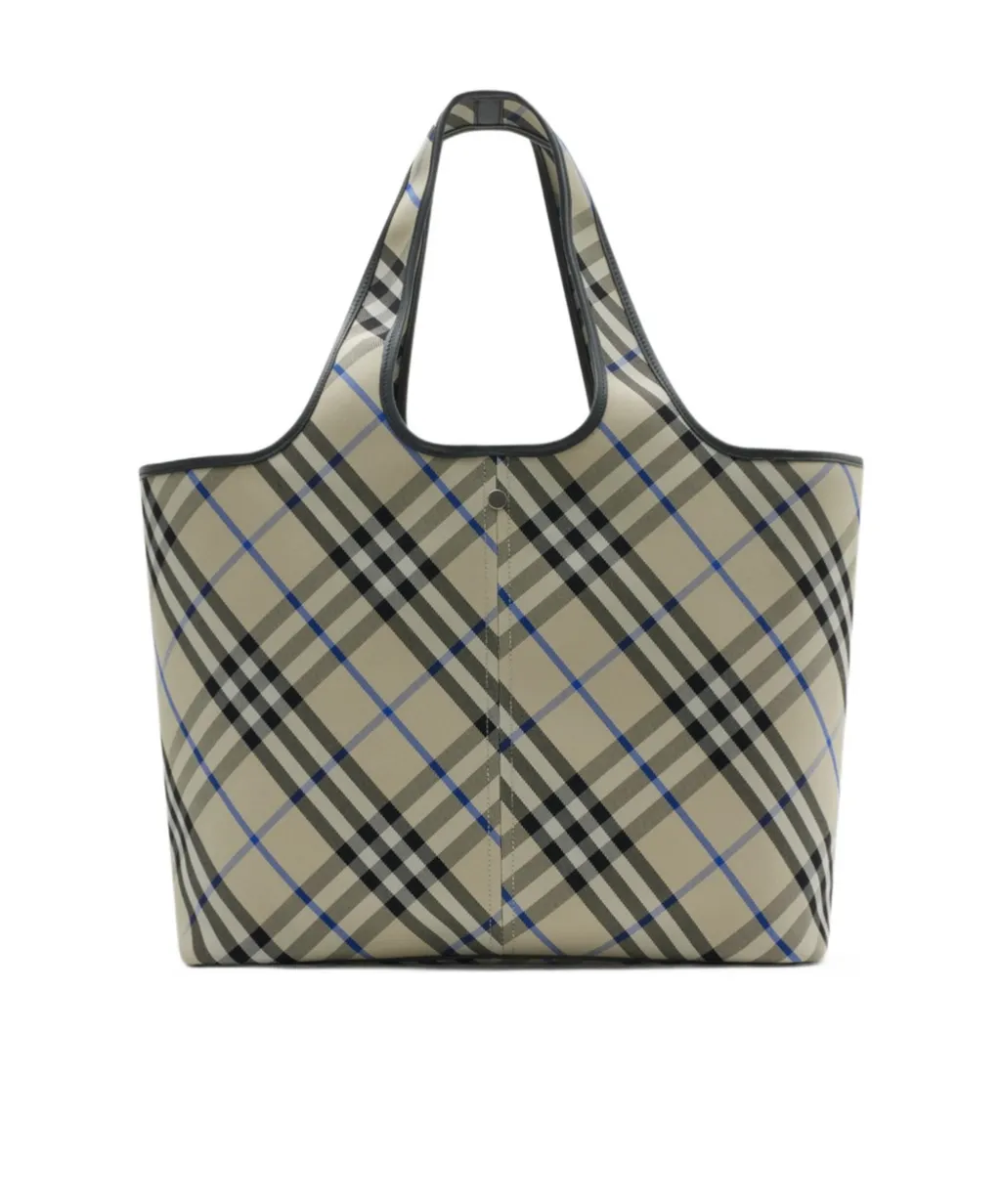 Medium Checked Tote Bag