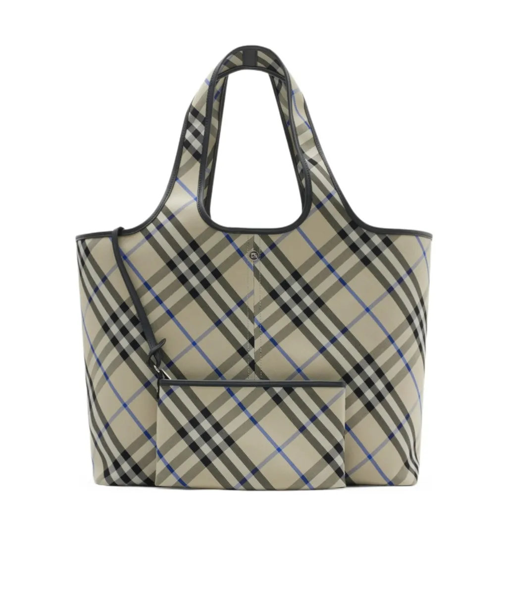 Medium Checked Tote Bag