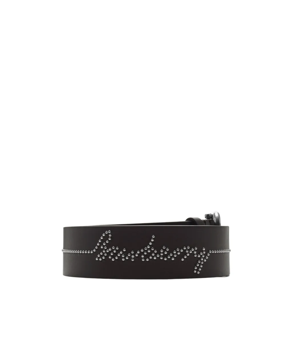 Studded Leather Belt