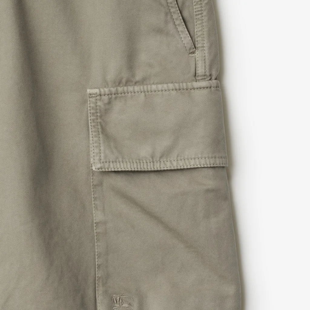 Logo Embroidered Cargo Shorts
