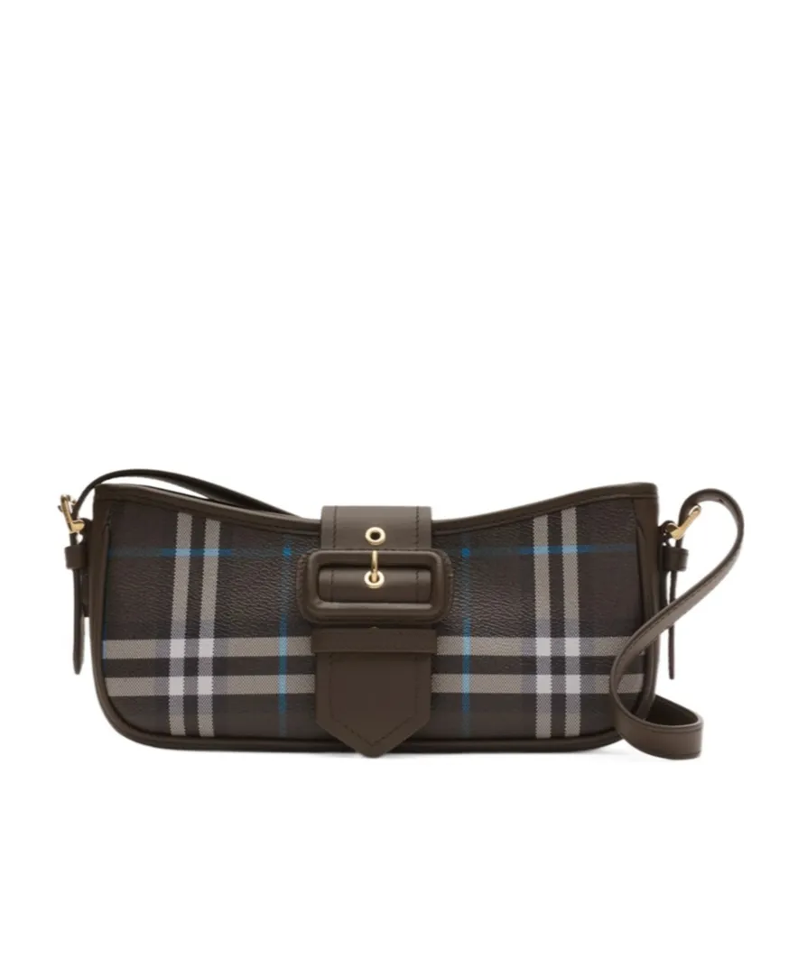 Check Patterned Sling Shoulder Bag