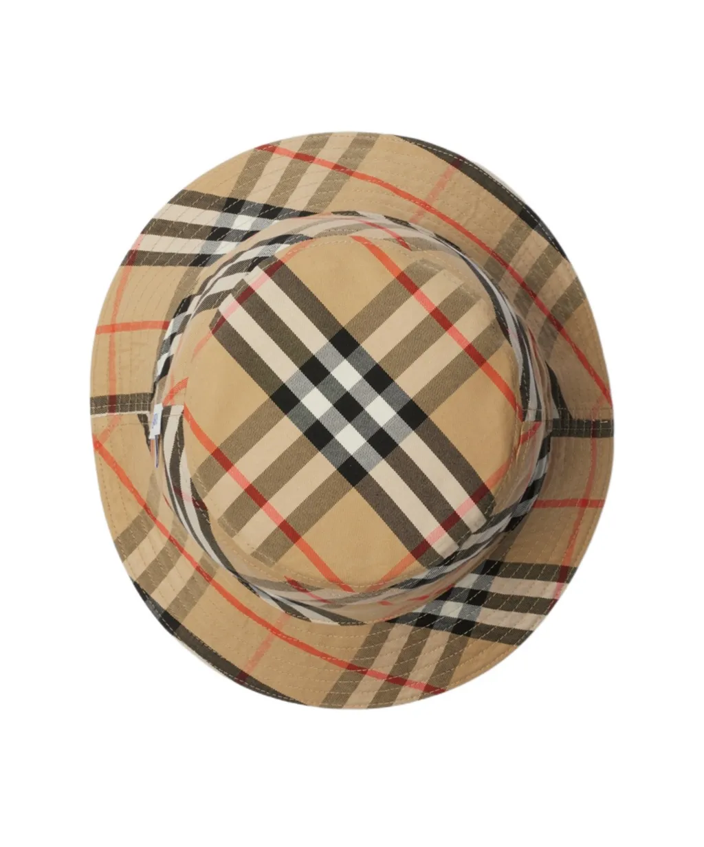 Ekd Motif Reversible Gabardine Bucket Hat