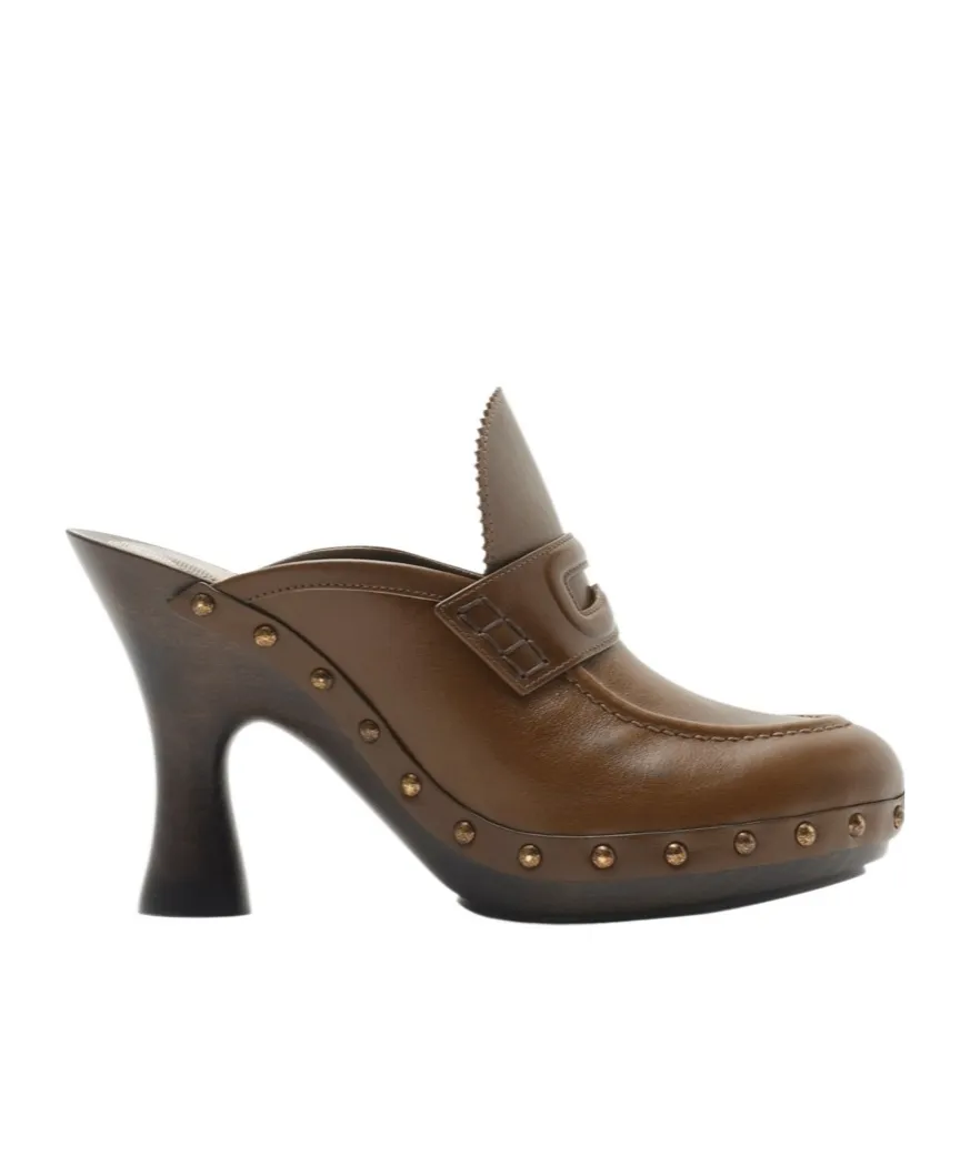 Potter Stud Embellished Slip-On Mules