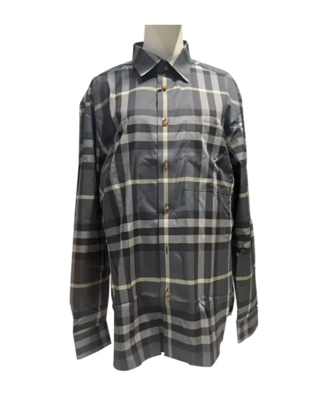Colorblock Check Shirt