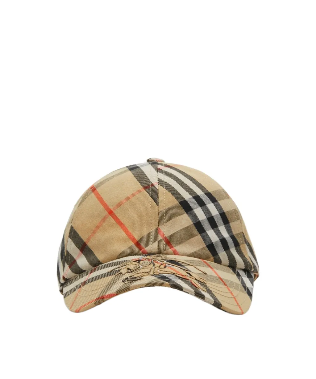 Checked Baseball Cap