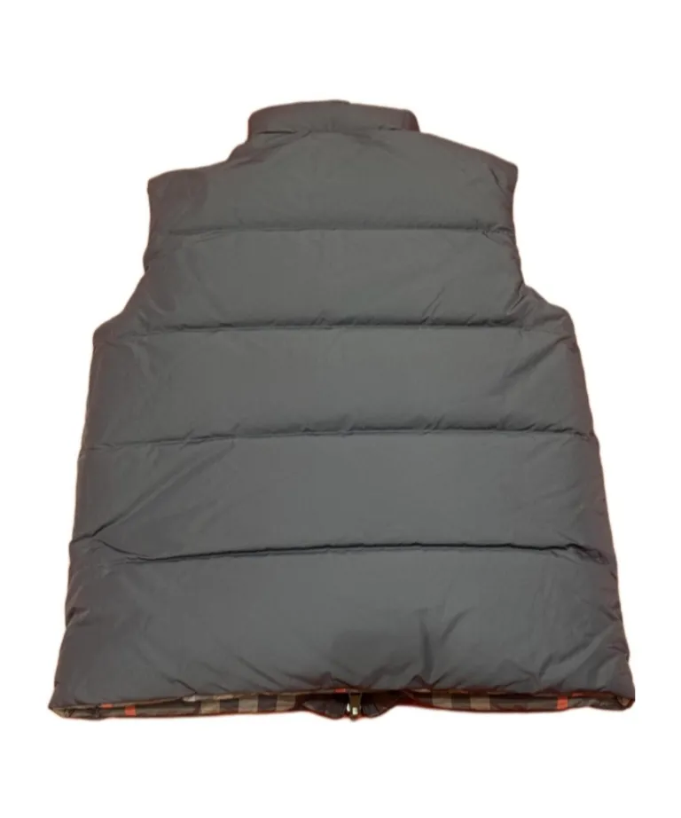 Checked Down Vest