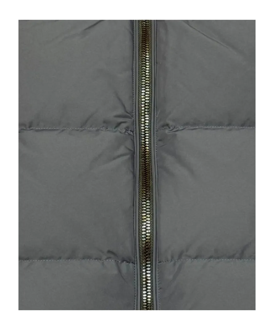 Checked Down Vest