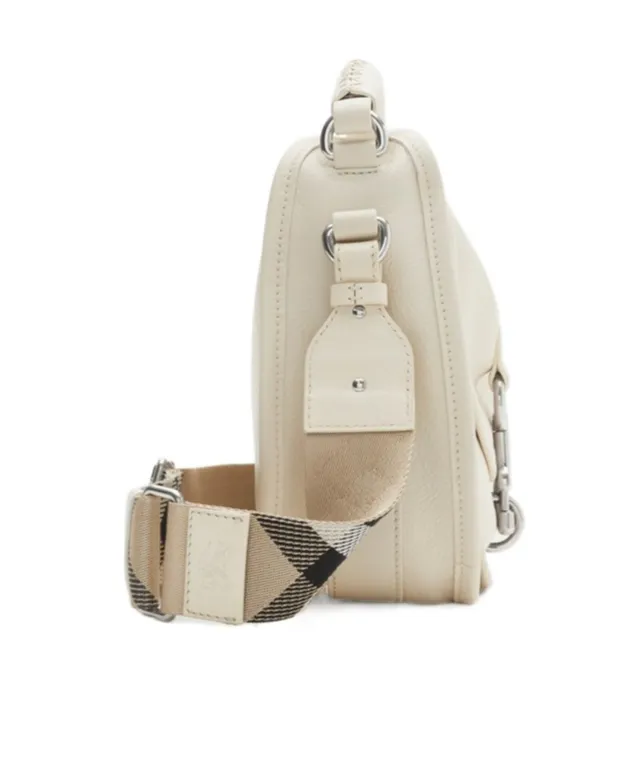 Small B Clip Foldover-Top Crossbody Bag