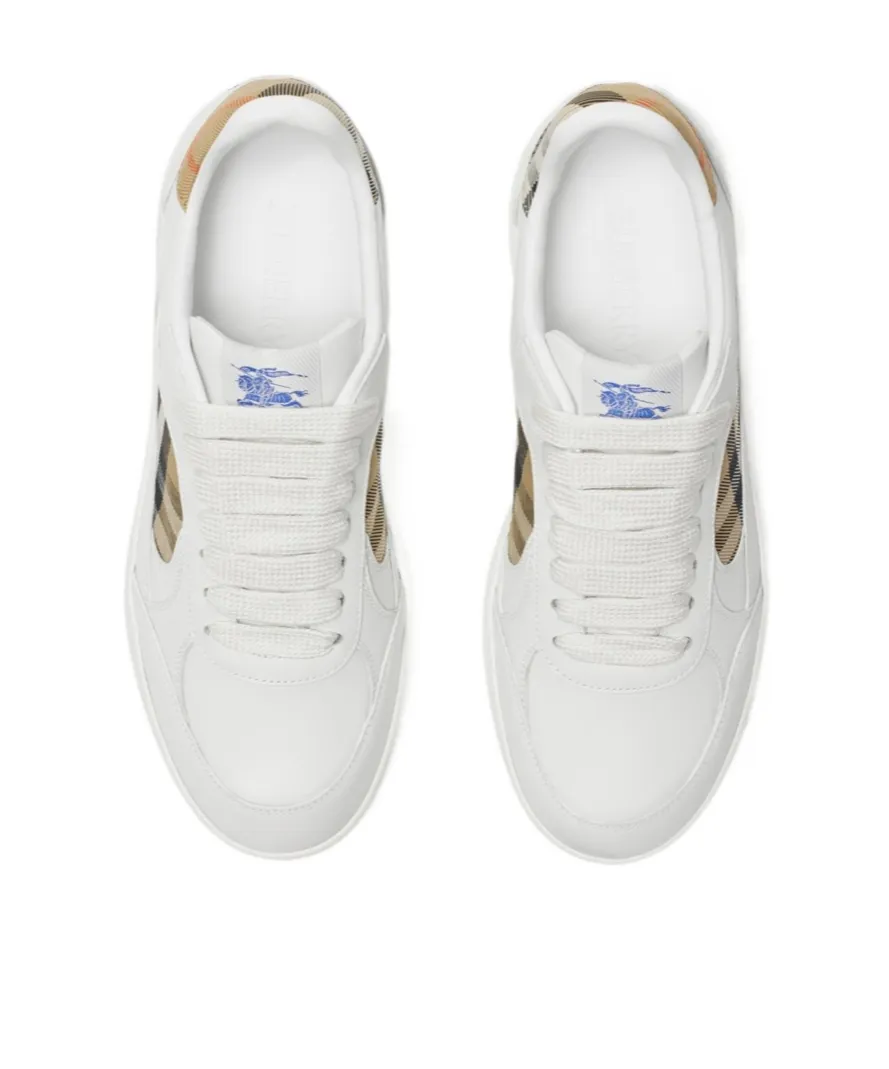 Checked Lace-Up Sneakers