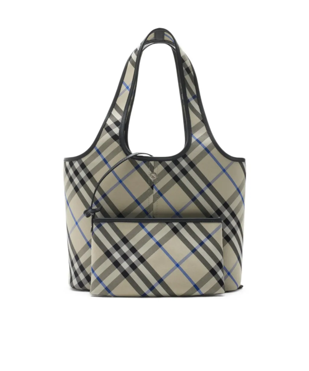 Small Check Tote Bag