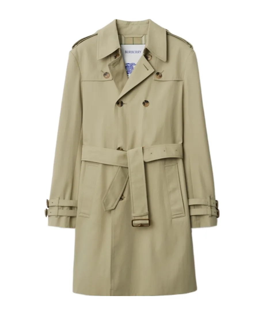 Double Breasted Belted Trench Coat