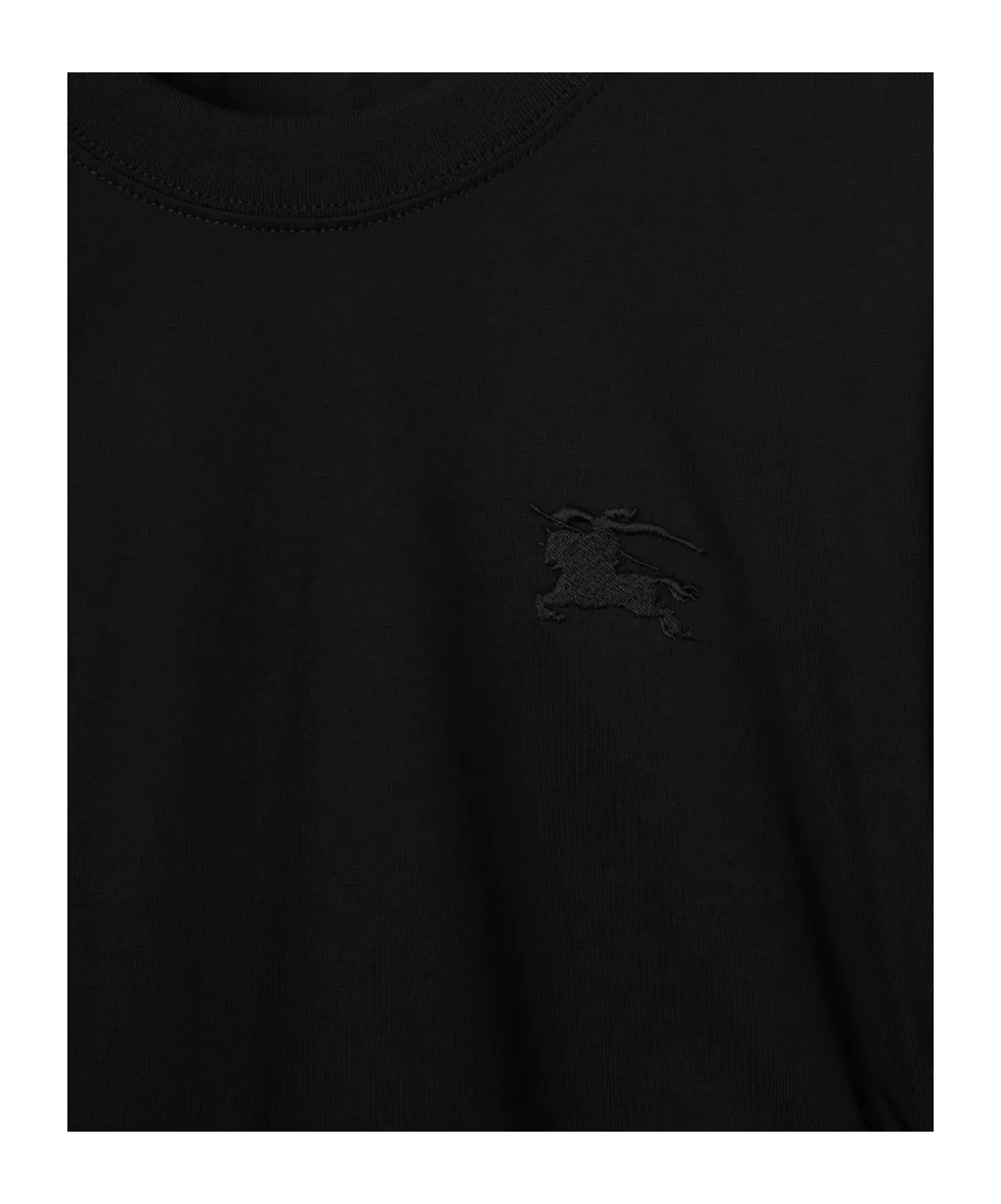 Ruched Detail Crewneck T-Shirt