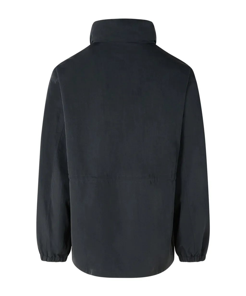 Ekd Motif Drawstring Waist Zipped Jacket
