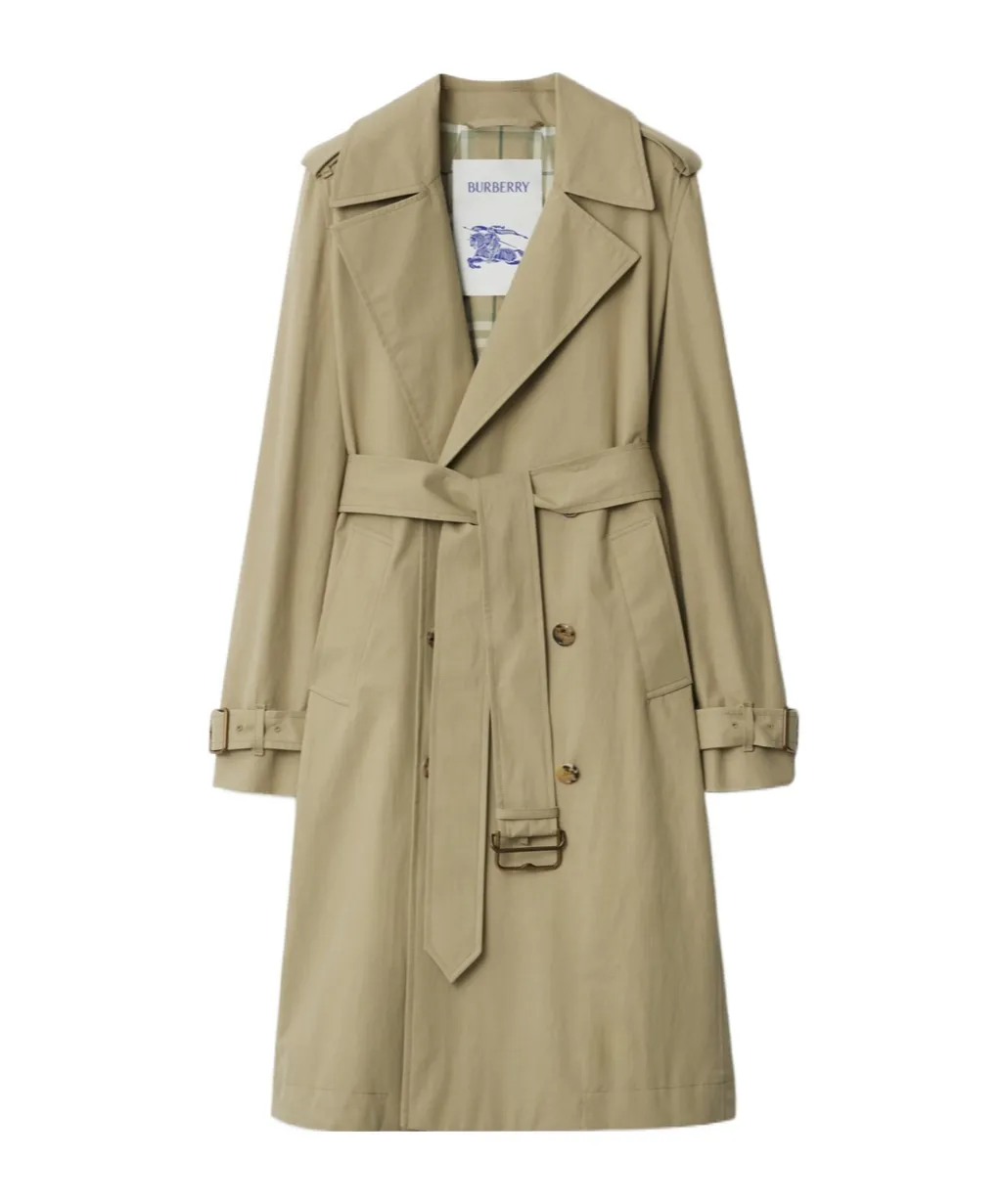 Double Breasted Belted Trench Coat