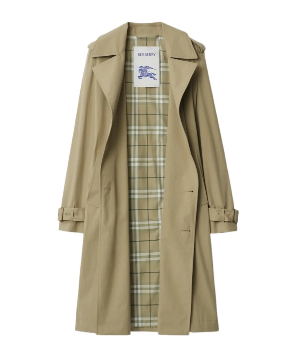 Double Breasted Belted Trench Coat