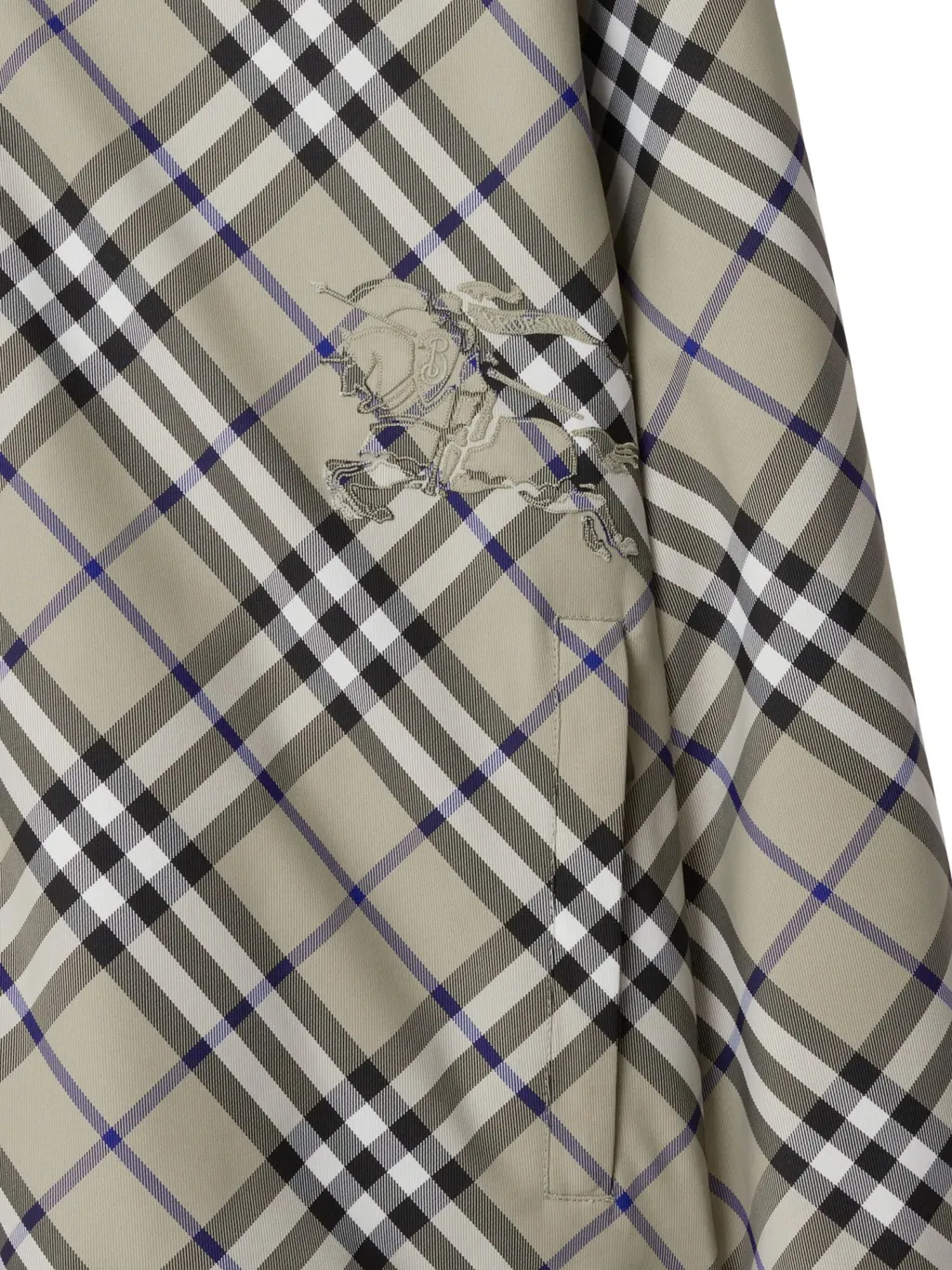 Checked Reversible Zipped Hooded Jacket